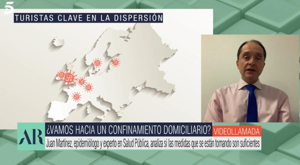 El epidemiólogo Juan Martínez analiza la situación de la pandemia en 'El programa de Ana Rosa'.
